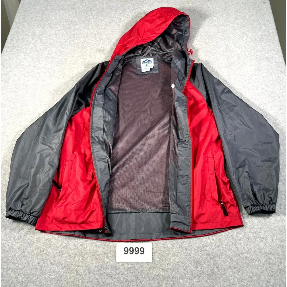 St. Louis Cardinals Windbreaker Jacket Mens Medium Red Black Ohiopyle Full Zip